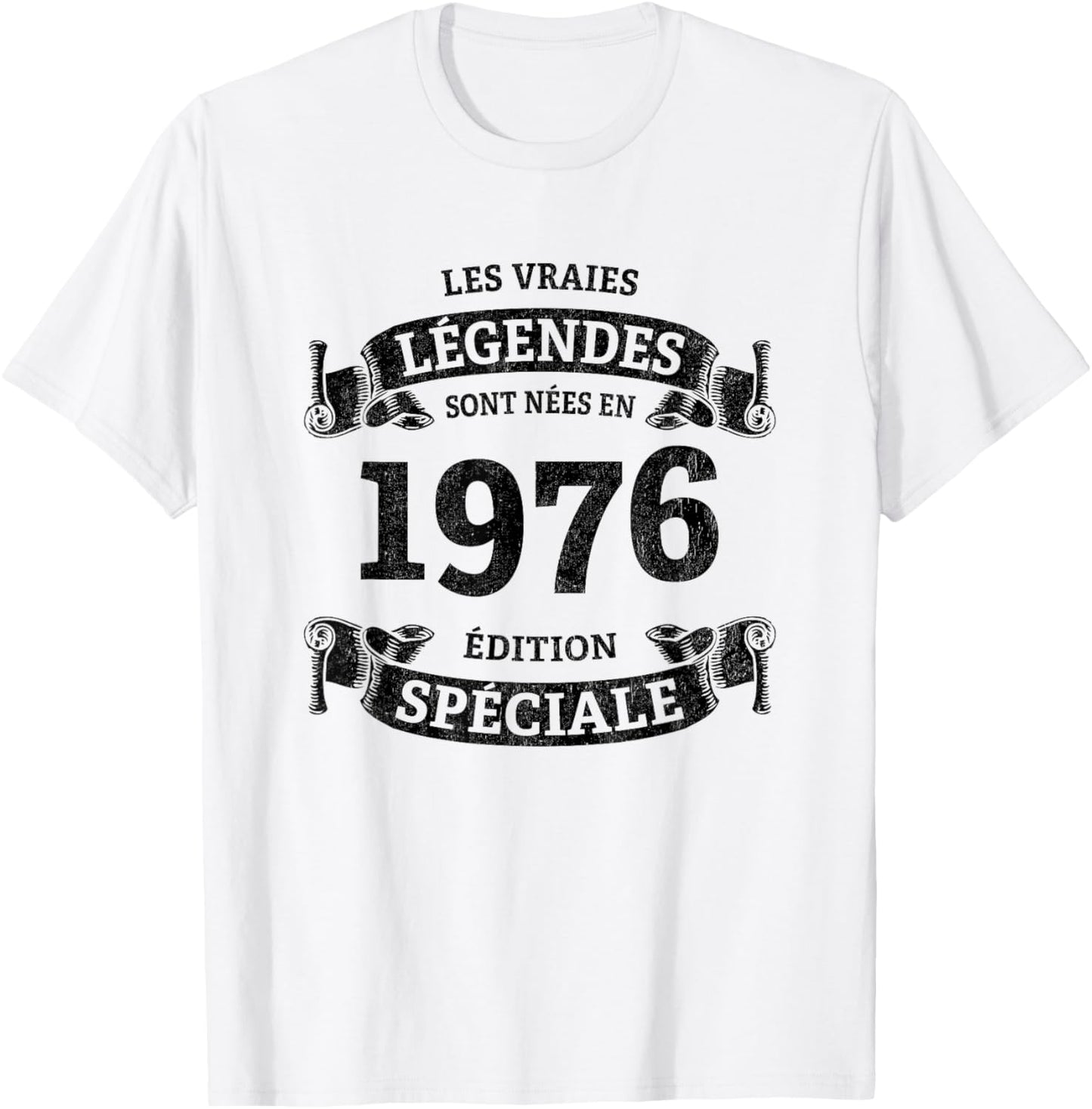 Legends Are Born In 1976 Vintage 50th Anniversary T-Shirt - T-Shirt | White