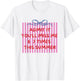 Women End of Year 67 Teacher Striped 6 7 Teacher Summer T-Shirt - T-Shirt | White