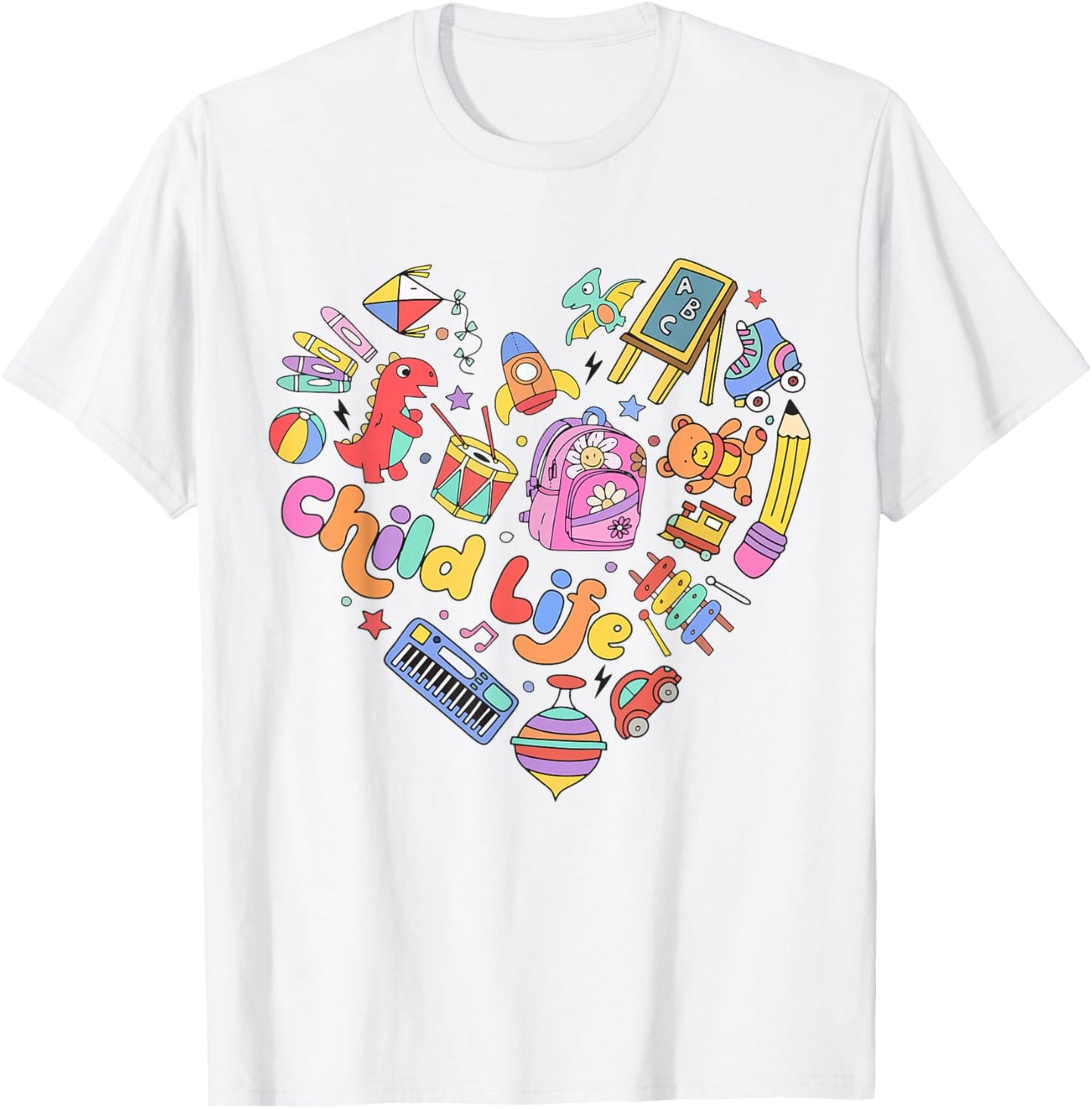 Retro Child Life Specialist Play Therapy Child life Intern T-Shirt - T-Shirt | White