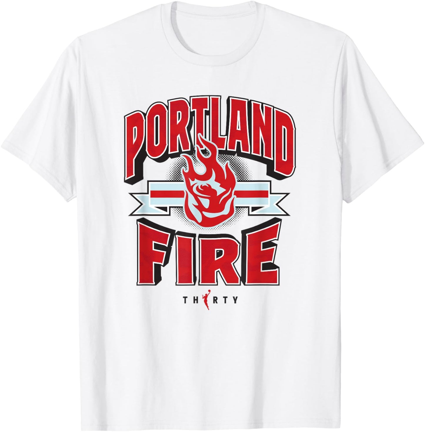 WNBA 30th Anniversary Drop Box Portland Fire T-Shirt - T-Shirt | White