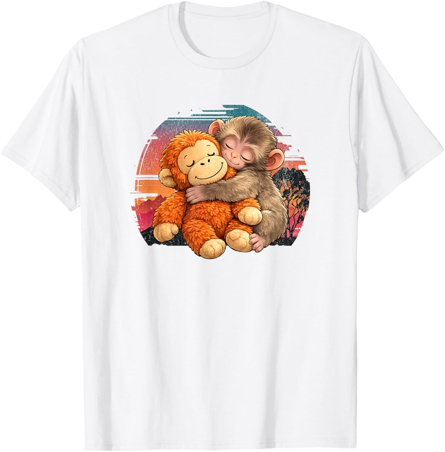 Punch Monkey Baby Fun Design for Everyone T-Shirt - T-Shirt | White
