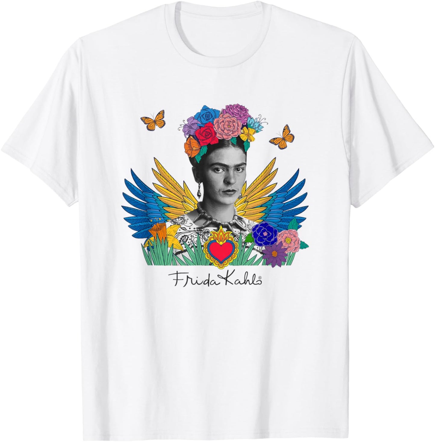 FridaTM x Frida Kahlo Wings of Frida T-Shirt - T-Shirt | White
