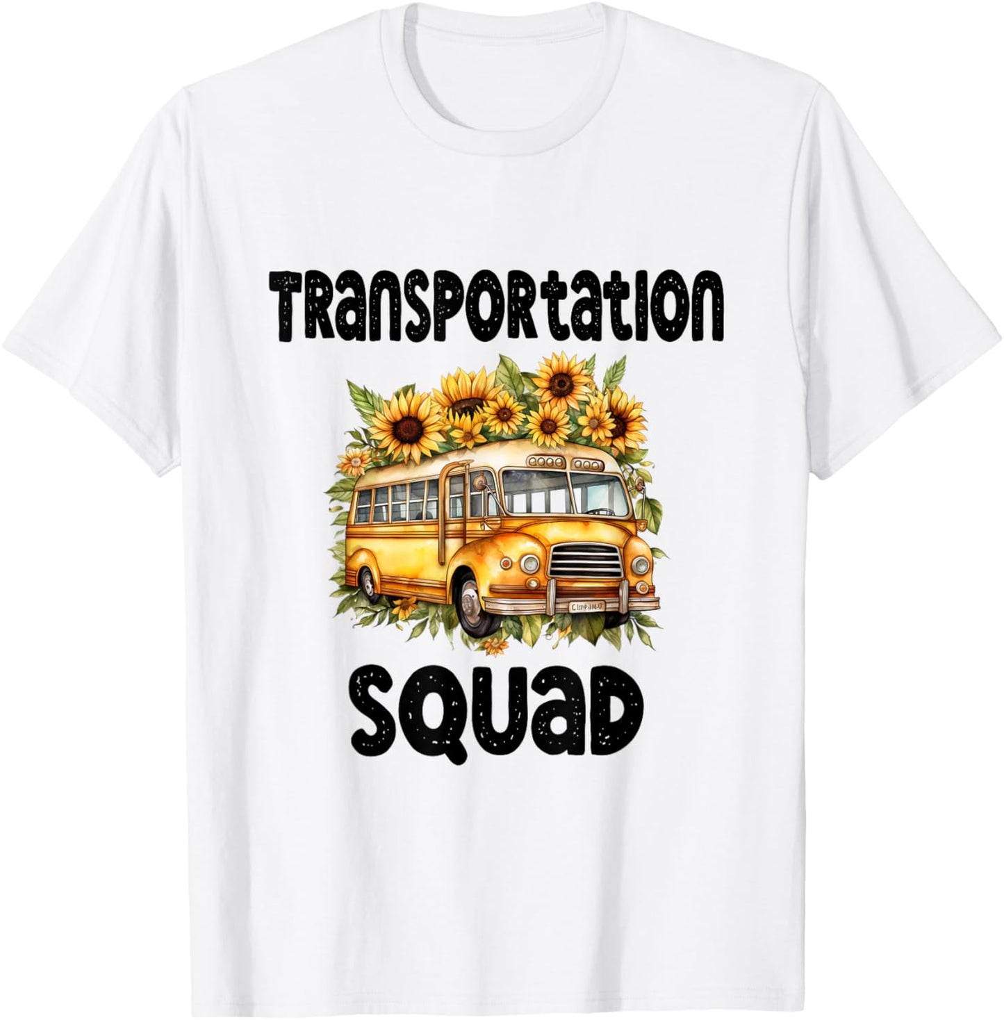 Funny School Bus Driver Back To School Transportation Squad T-Shirt - T-Shirt | White