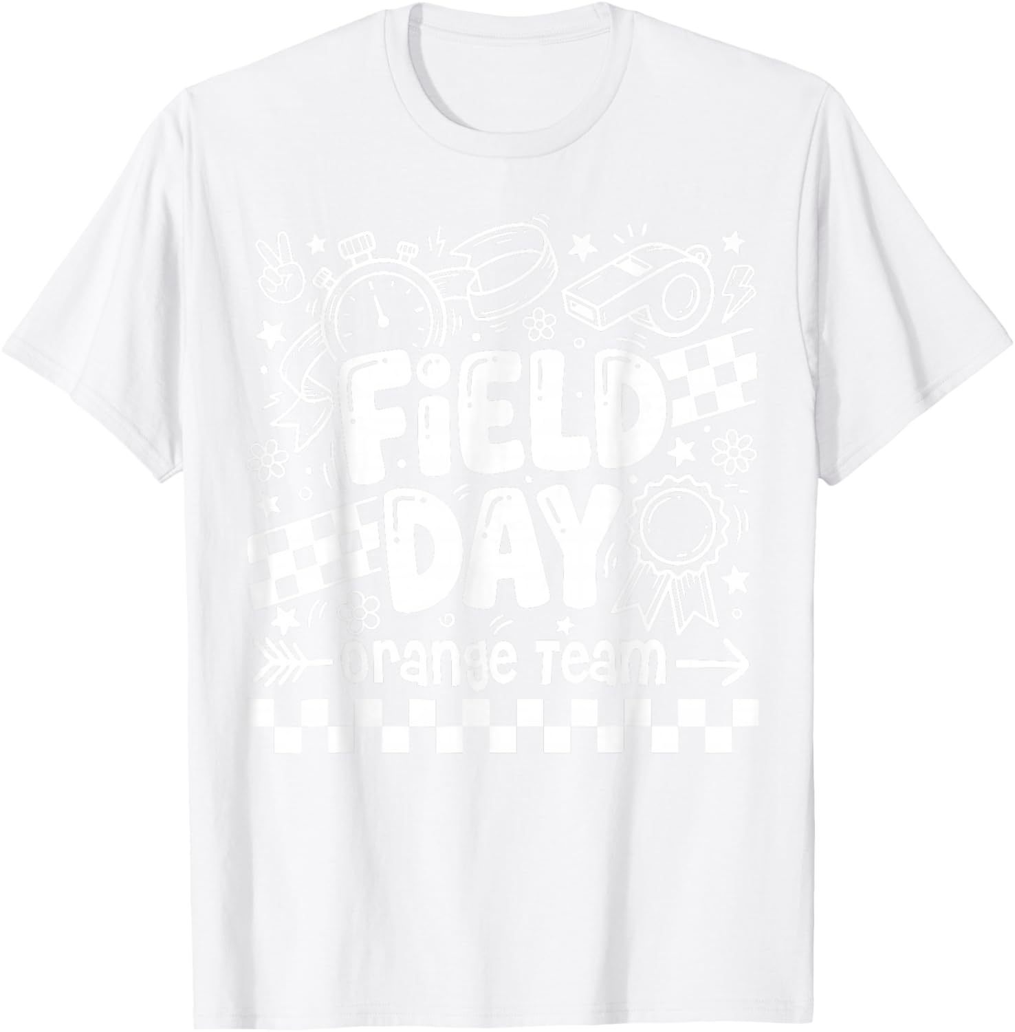 Field Day Orange Team Funny for Teacher Kids Field Day Games T-Shirt - T-Shirt | White
