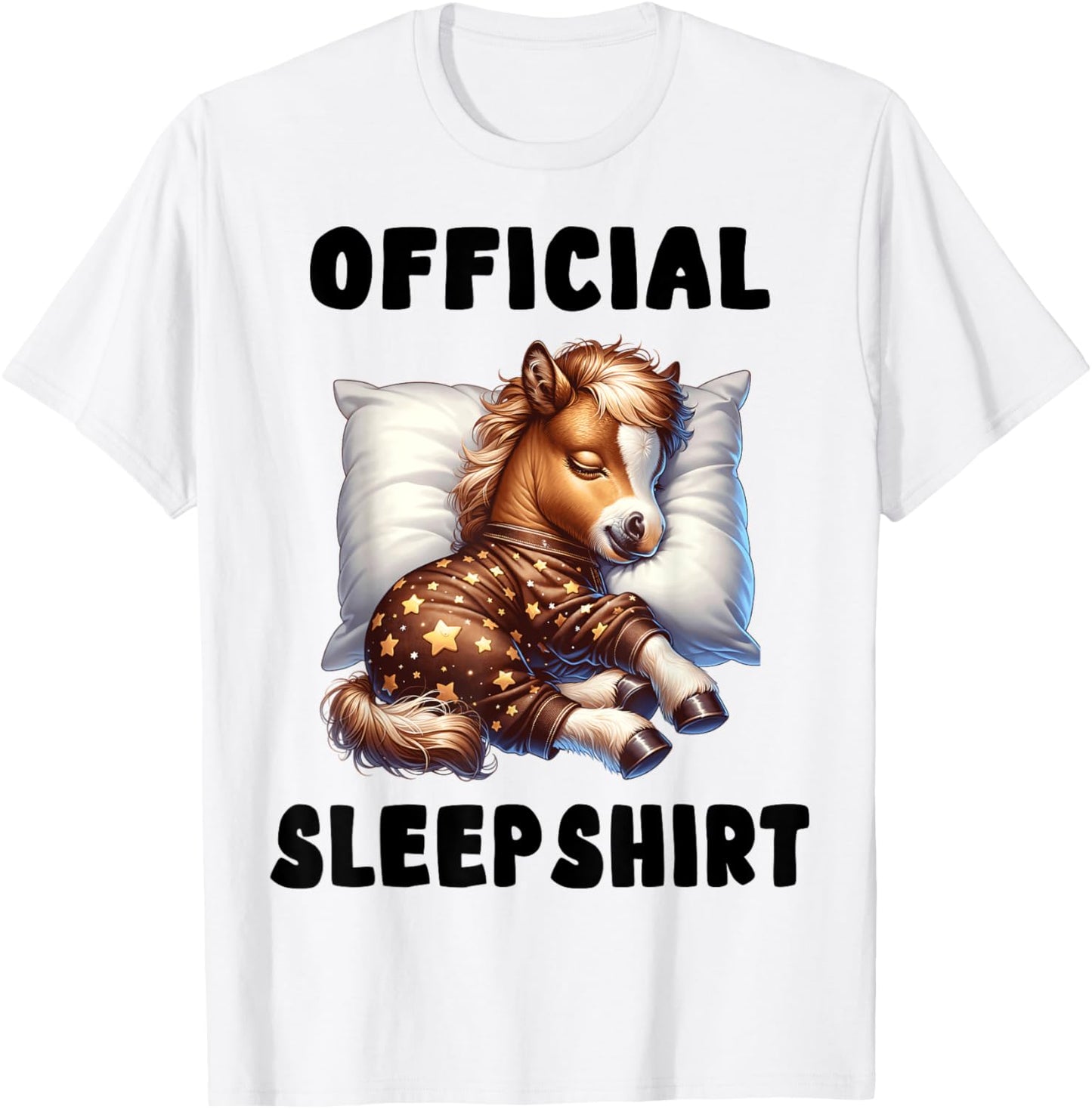 Horse - Official Sleepshirt Pajamas Nightgown T-Shirt - T-Shirt | White