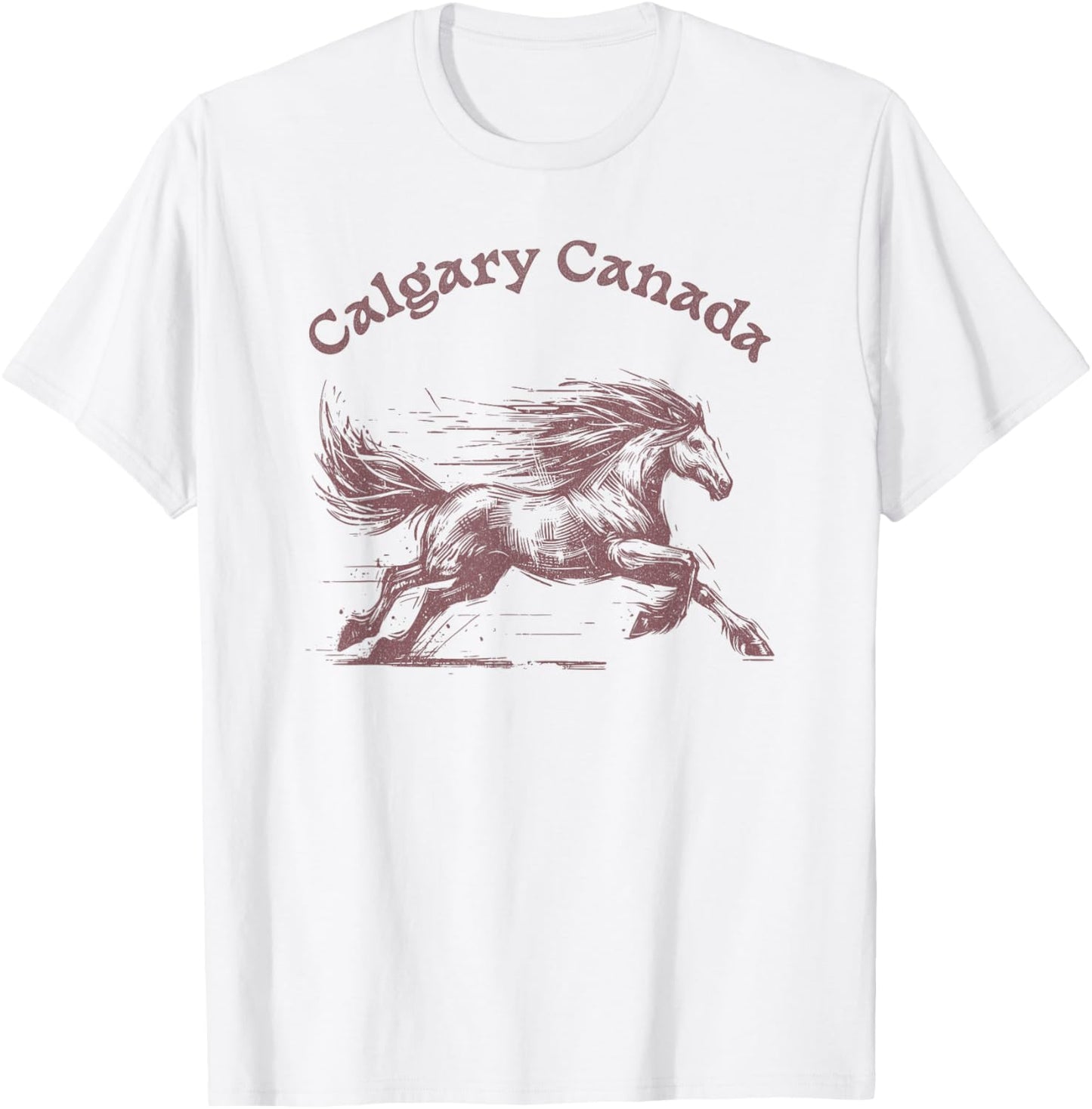 Calgary Canada Horse Rodeo T-Shirt - T-Shirt | White