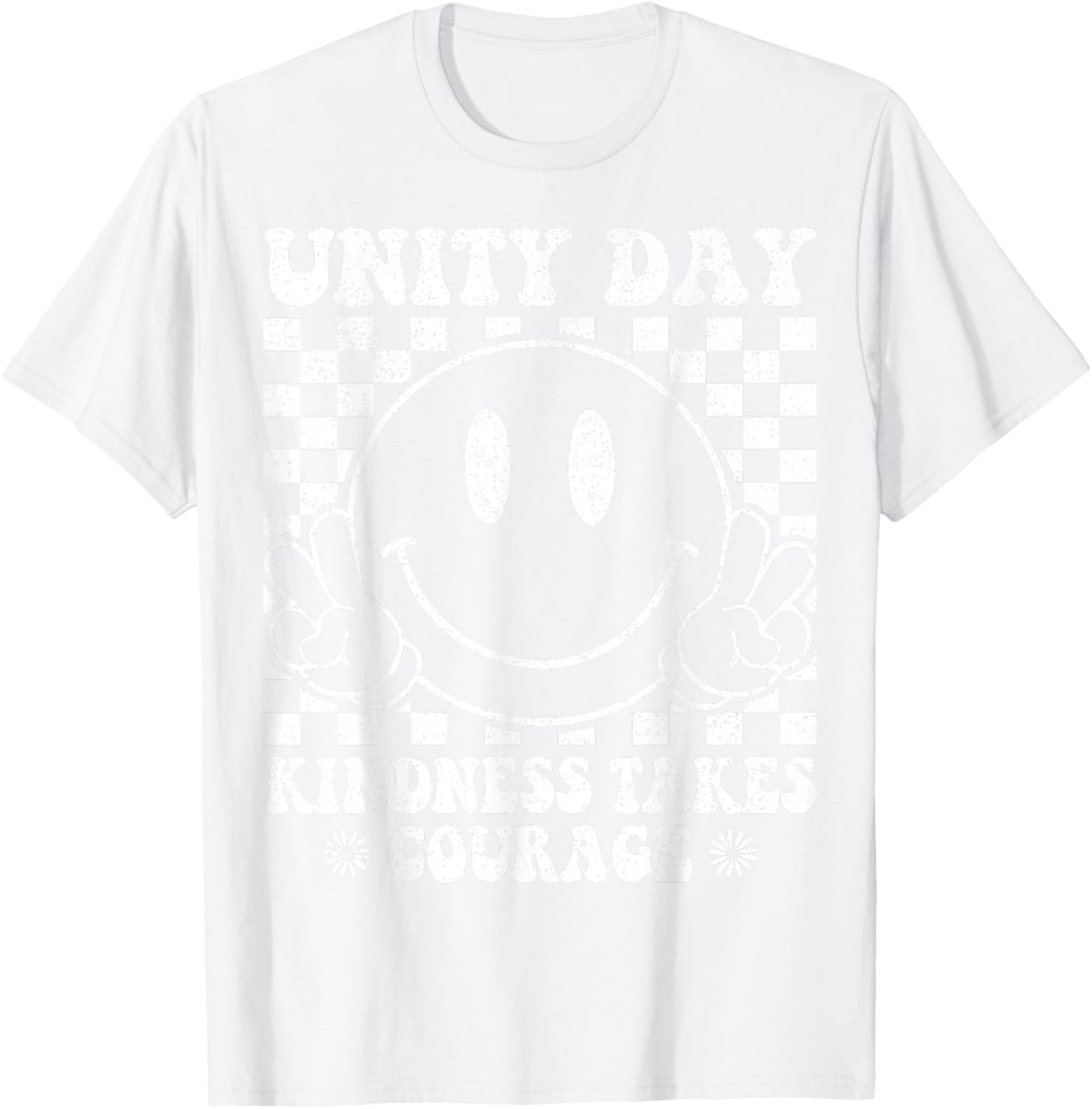 Orange Unity Day Anti Bullying Kindness Takes Courage T-Shirt - T-Shirt | White