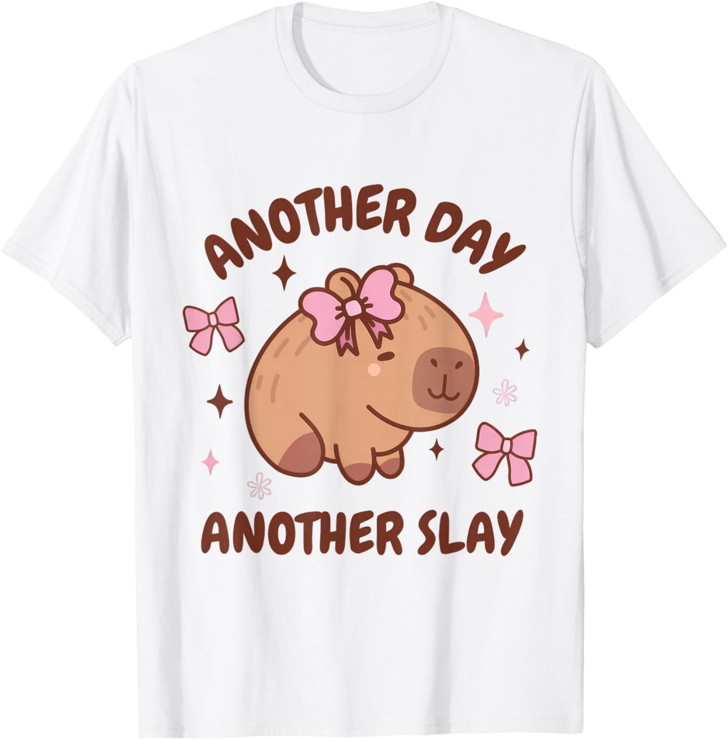 Another Day Another Slay Cute Capybara Lover Kawaii Amine T-Shirt - T-Shirt | White