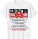 Vintage GenerationX 1965 1980 GenX Funny Generation Saying T-Shirt - T-Shirt | White