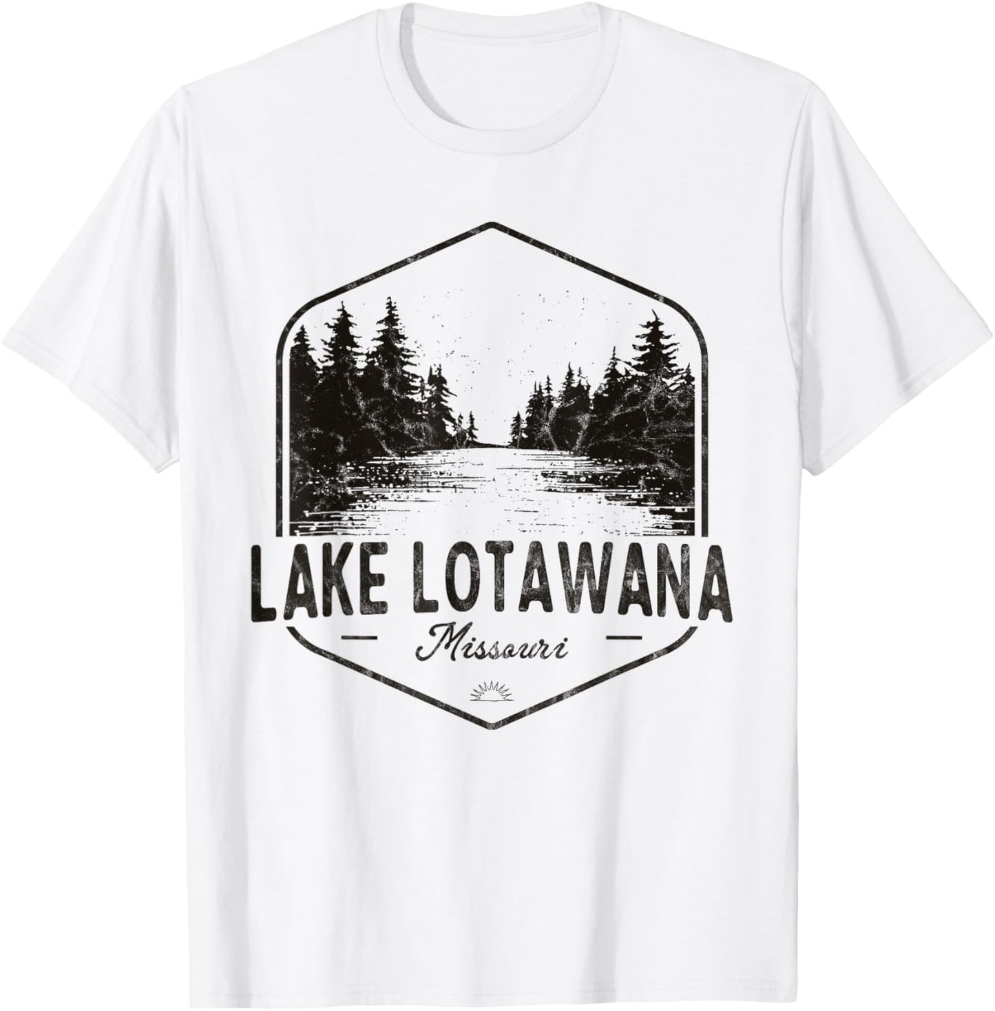 Lake Lotawana Missouri Outdoors Vintage T-Shirt - T-Shirt | White