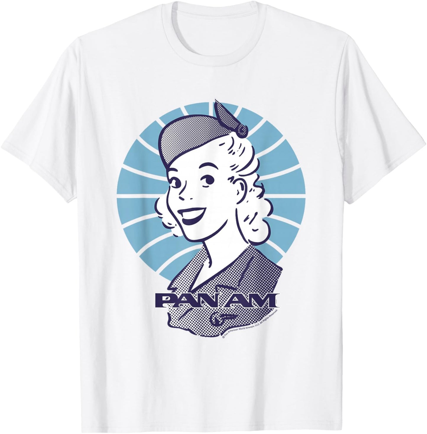 Pan Am Flight Attendant Smile T-Shirt - T-Shirt | White