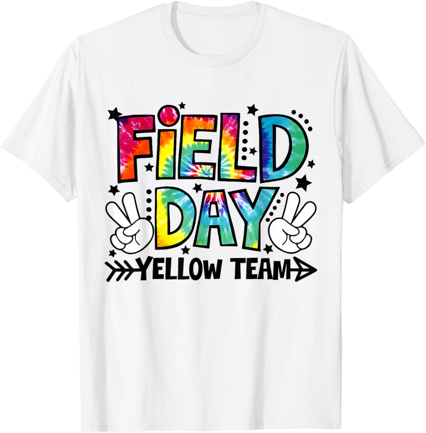 Field Day Yellow Team Funny for Teacher Kids Field Day Game T-Shirt - T-Shirt | White
