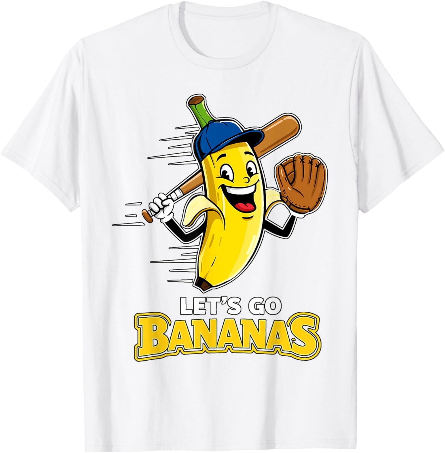 Funny Banana Shirts Gift Fruit Lovers Boys Lets Go Bananas T-Shirt - T-Shirt | White