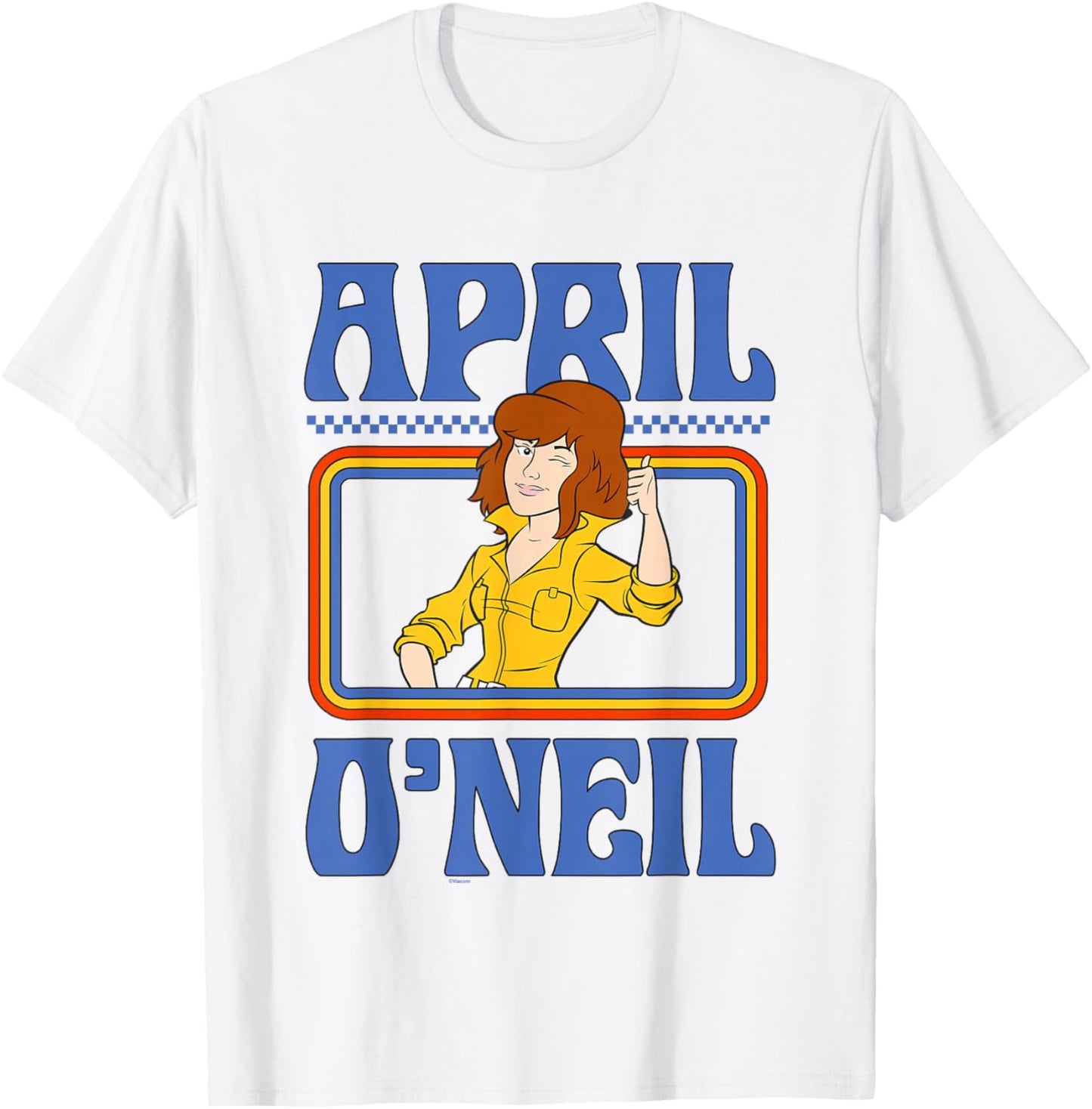 Teenage Mutant Ninja Turtles April O'Nel Vintage Portrait T-Shirt - T-Shirt | White