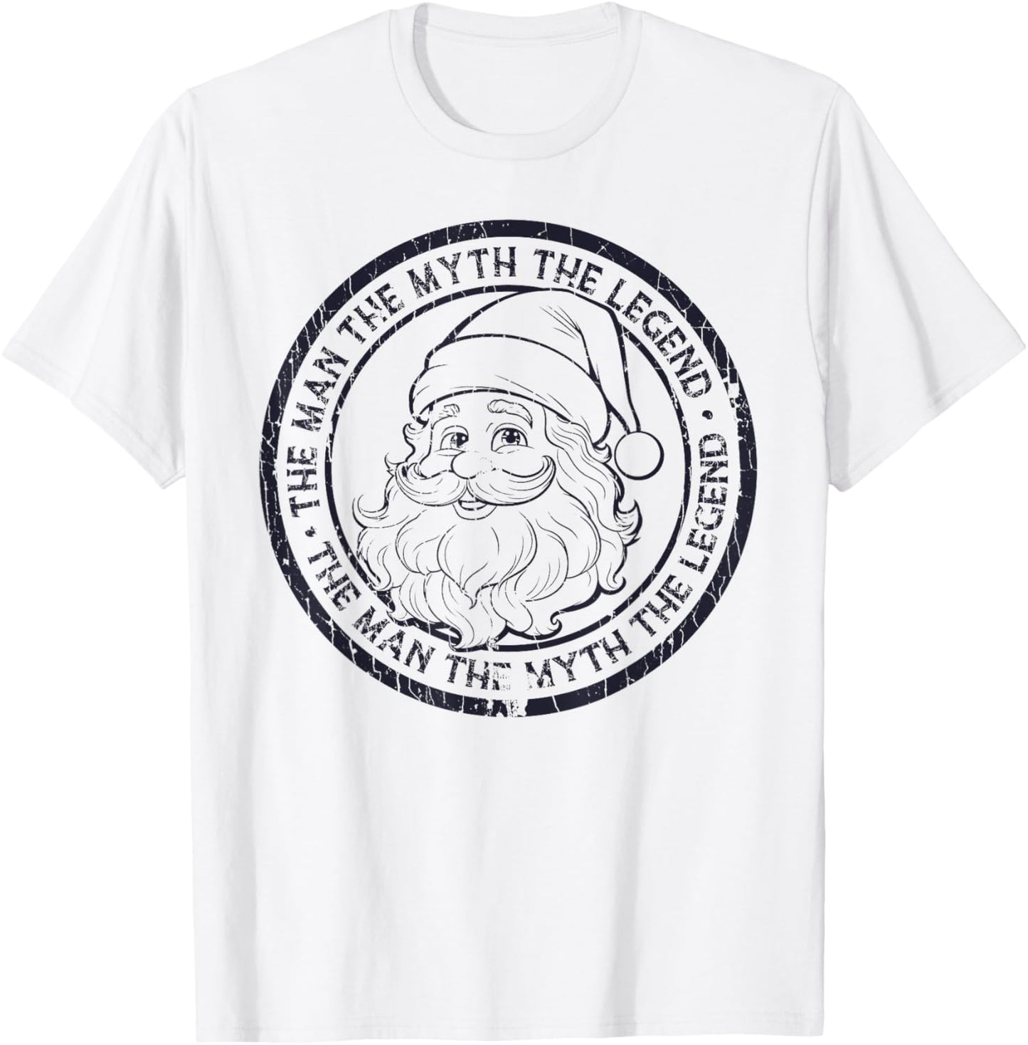 The Man The Myth The Legend Santa Claus Xmas T-Shirt - T-Shirt | White