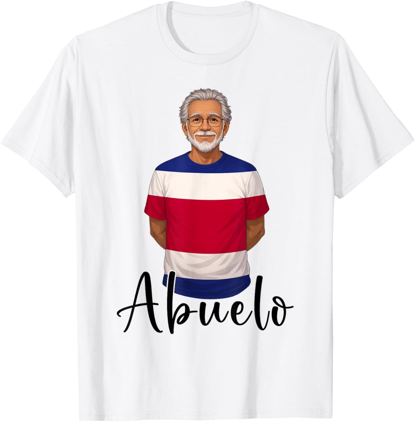 Granddad Costa Flag Grandfather Grandpa Abuelo Costa Rica T-Shirt - T-Shirt | White