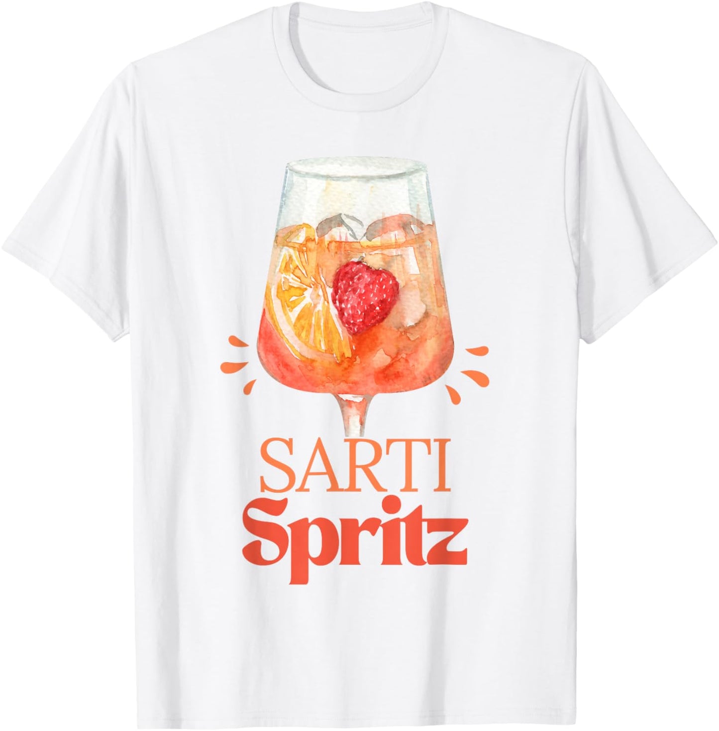 Sarti Spritz Social Club Italian Aperitif Style T-Shirt - T-Shirt | White