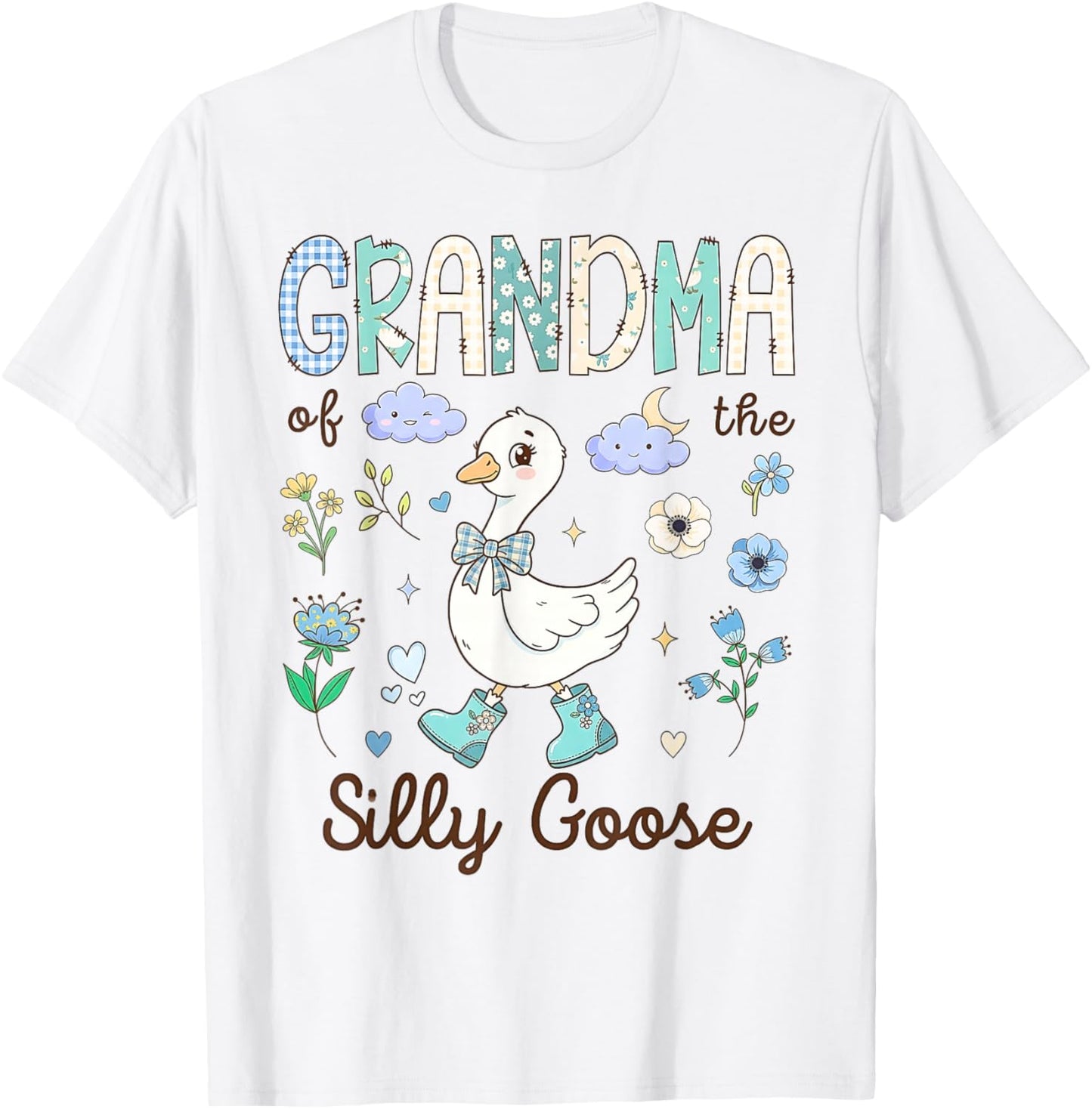 Grandma of The Silly Goose 1st Birthday Party Toddler Girls T-Shirt - T-Shirt | White