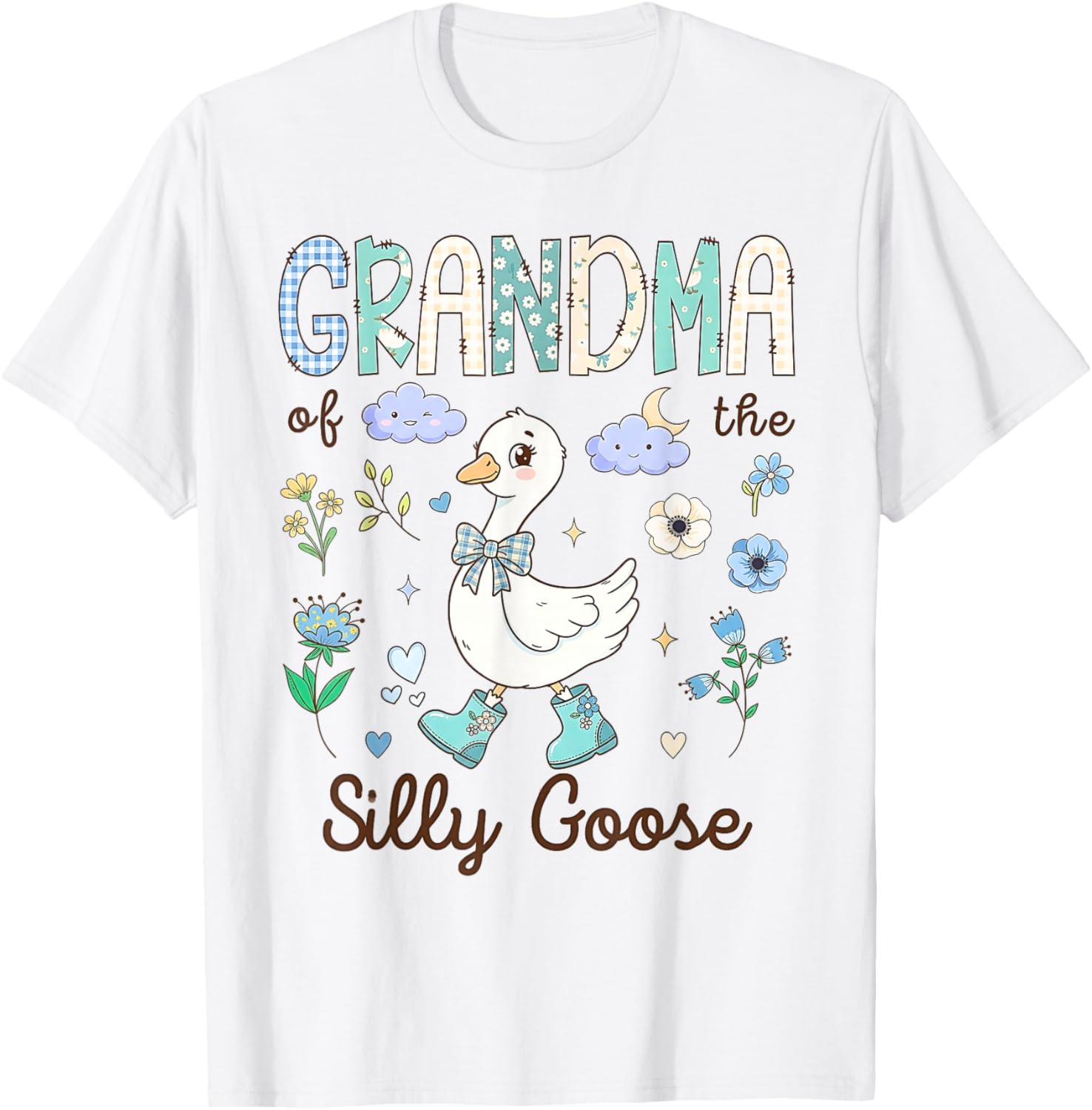 Grandma of The Silly Goose 1st Birthday Party Toddler Girls T-Shirt - T-Shirt | White