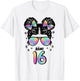 16. Geburtstag Mädchen Messy Bun Bäm! 16 T-Shirt - T-Shirt | White