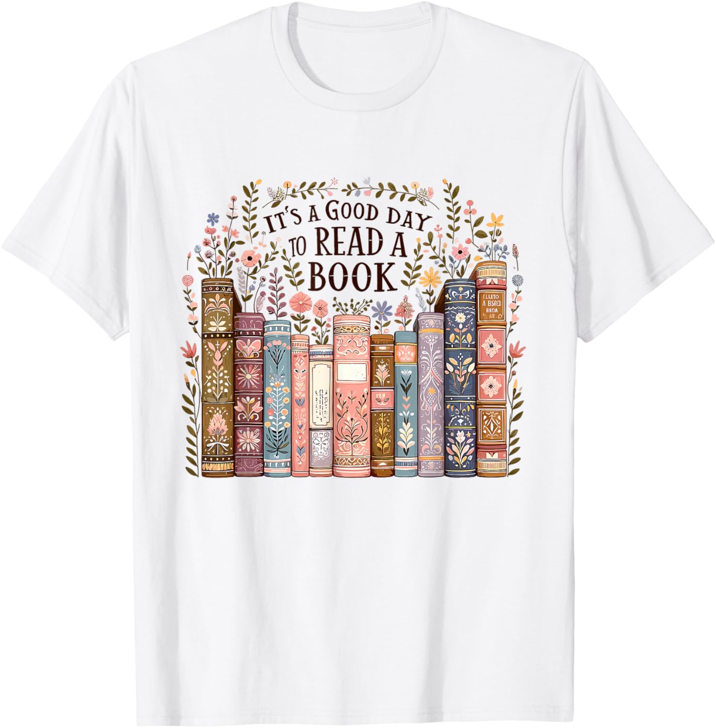 It’s A Good Day To Read A Book Lovers Library Reading Women T-Shirt - T-Shirt | White