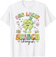One Lucky Speech Therapist St Patricks Day Speech Therapy T-Shirt - T-Shirt | White