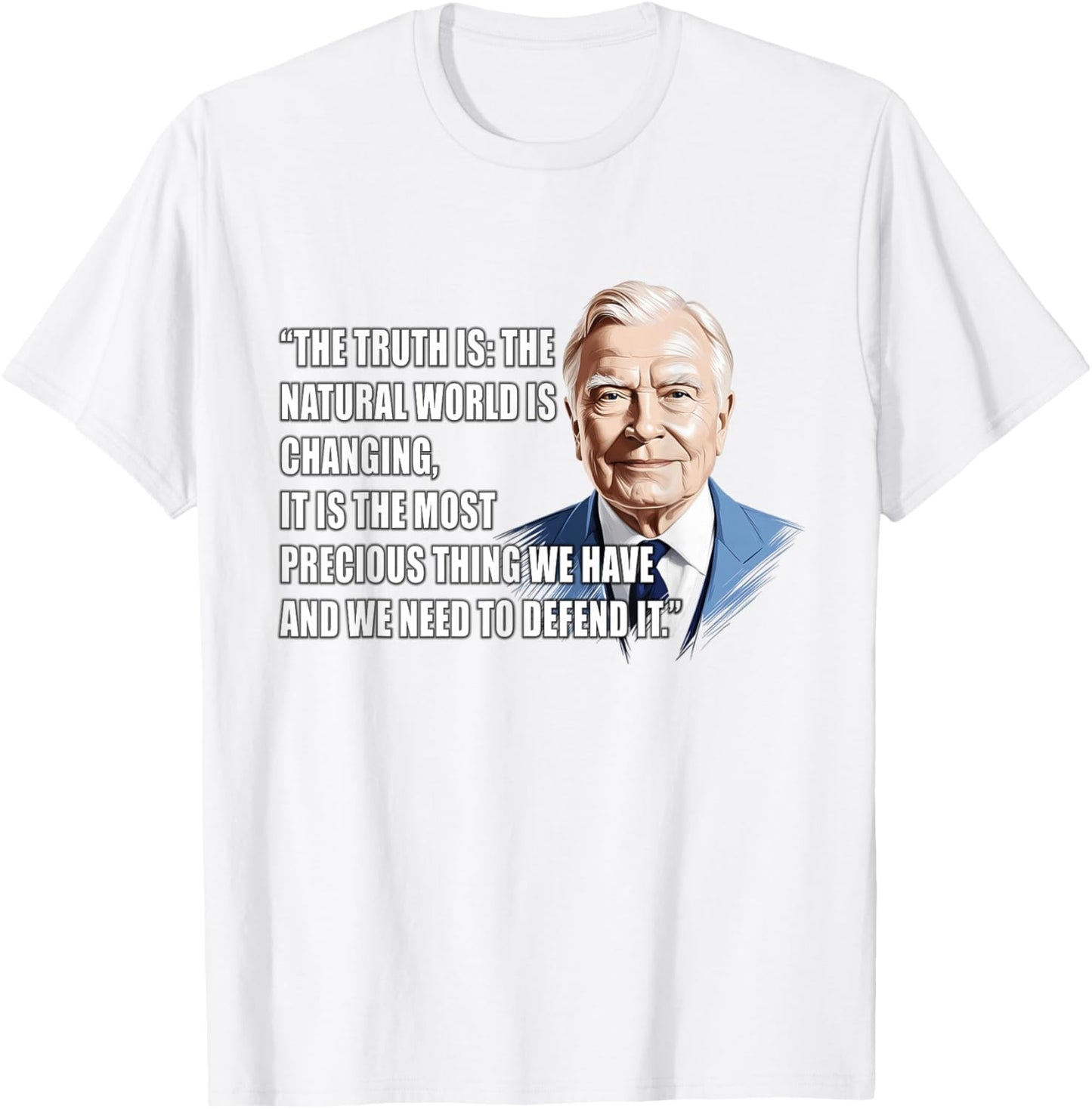 David Attenborough T-Shirt - T-Shirt | White