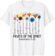 Fruits of The Spirit Galates 5 22 Verset biblique chrétien T-Shirt - T-Shirt | White