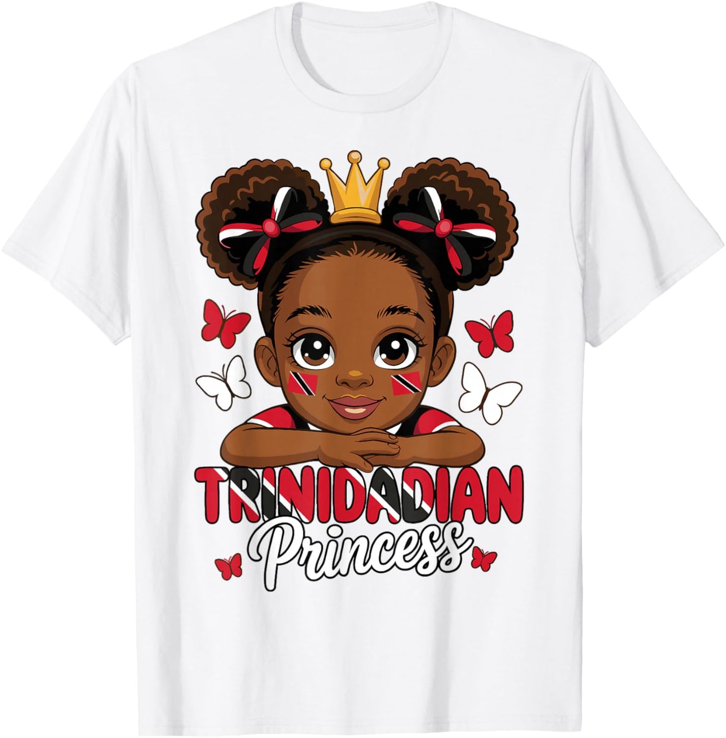 Trinidadian Princess Trinidad and Tobago Girl T-Shirt - T-Shirt | White