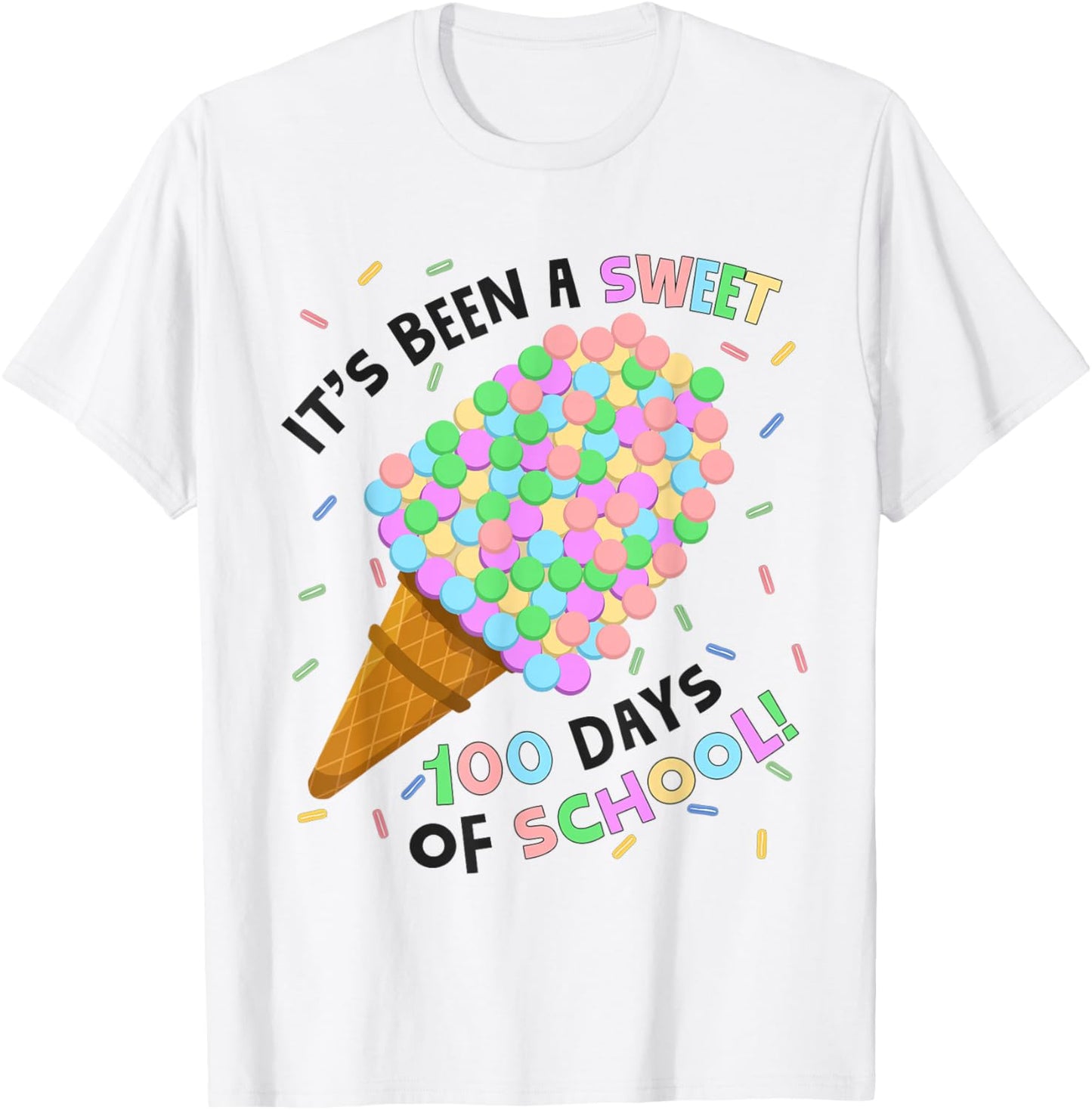 Its Been A Sweet 100 Days of School Ice Cream 100th Day Kids T-Shirt - T-Shirt | White