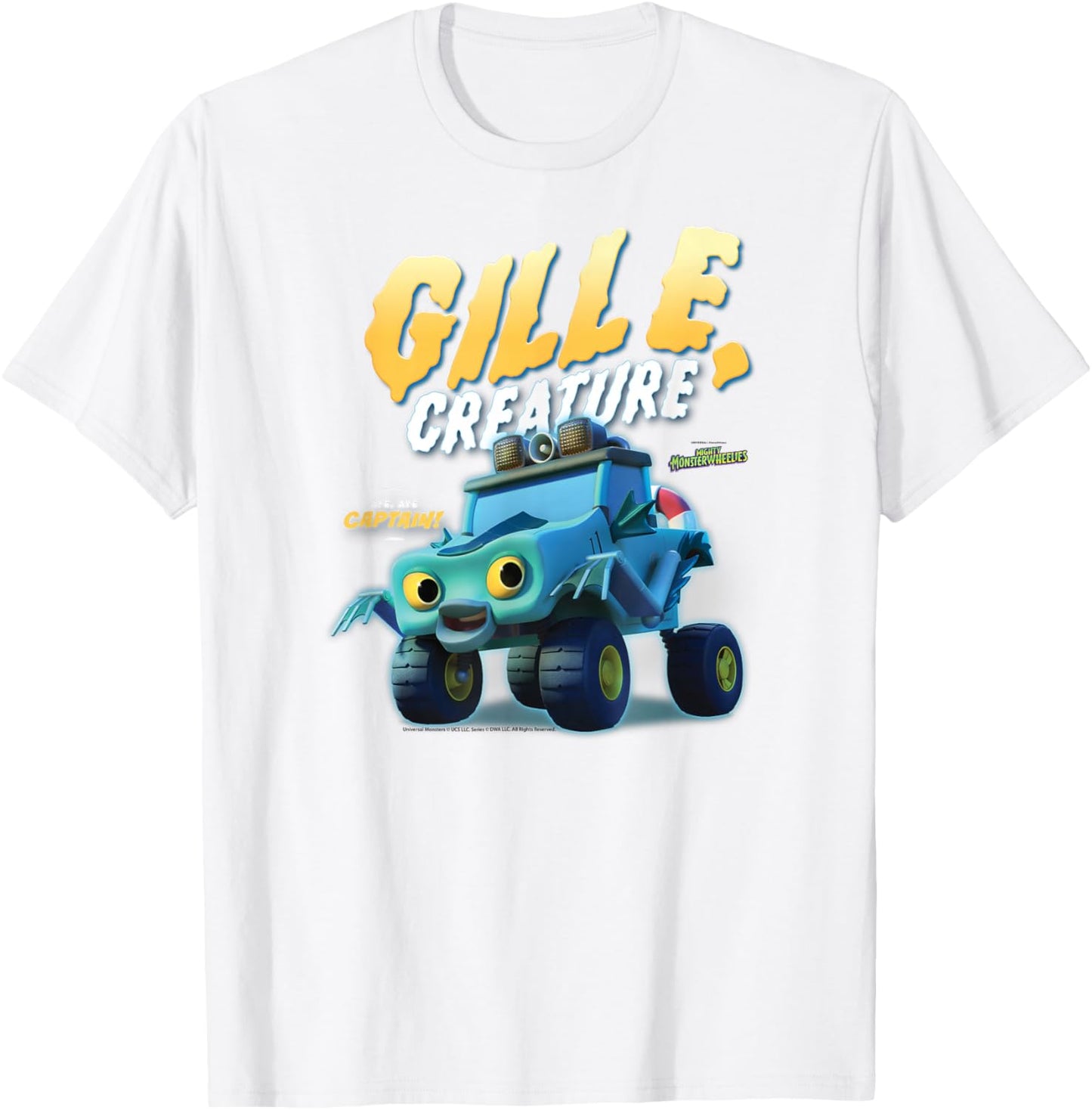 DreamWorks Mighty MonsterWheelies Gille Creature T-Shirt - T-Shirt | White