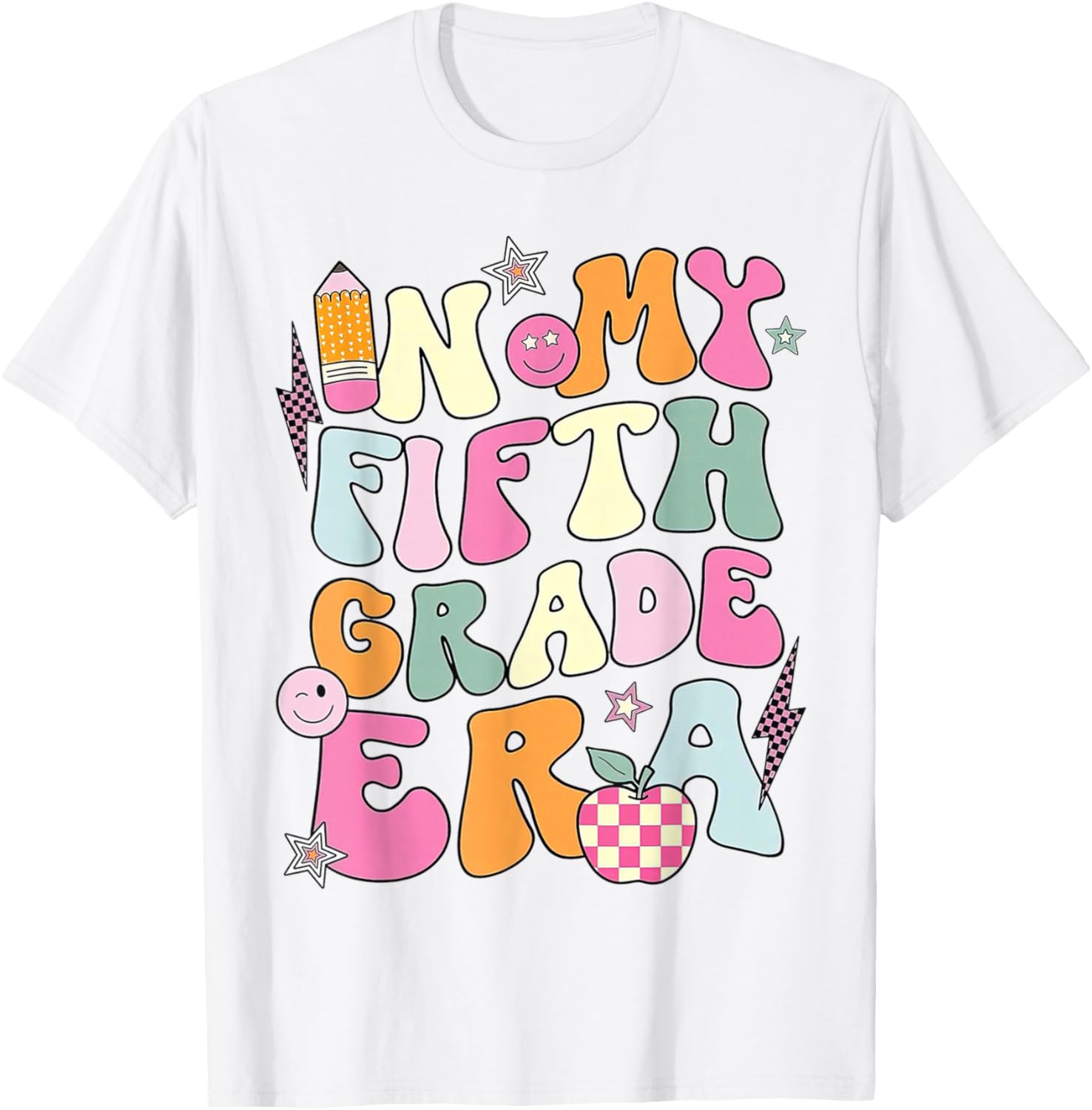 In My Fifth Grade Era 5th Grade Girl Teacher Back to School T-Shirt - T-Shirt | White