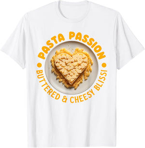 Funny Butter and Cheese Pasta Quotes Food Pasta Lover T-Shirt - T-Shirt | White