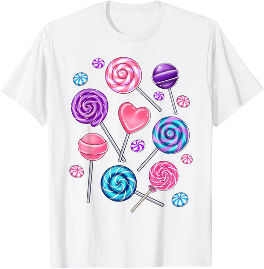 Cute Lollipop Candy Design Girl Toddler Kids T-Shirt - T-Shirt | White