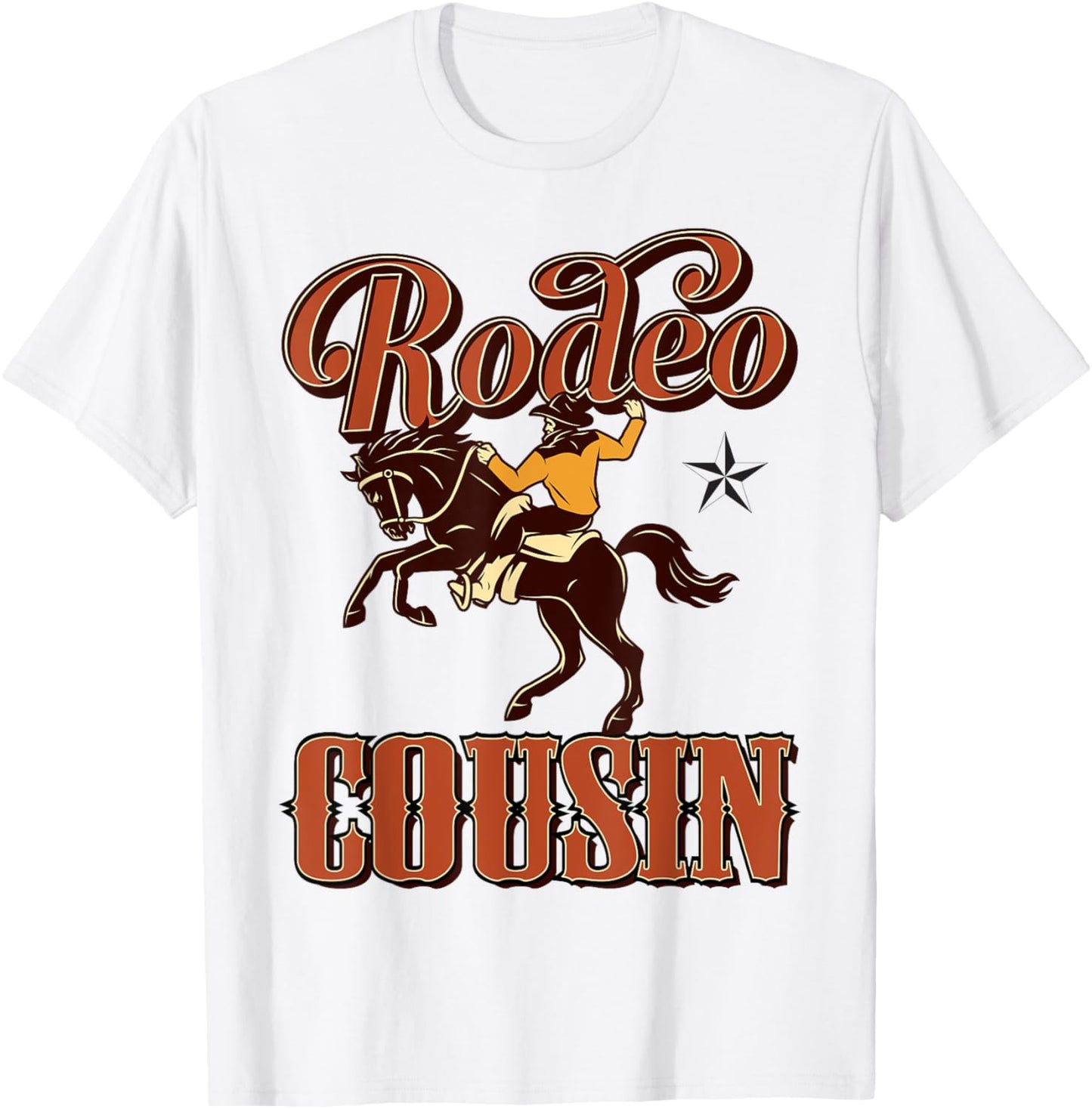 Cousin Birthday Cowboy Cowgirl Western Rodeo Cuz Bday Party T-Shirt - T-Shirt | White