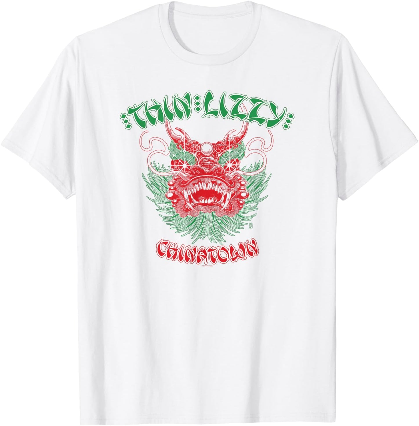 Thin Lizzy – Dragon Head T-Shirt - T-Shirt | White