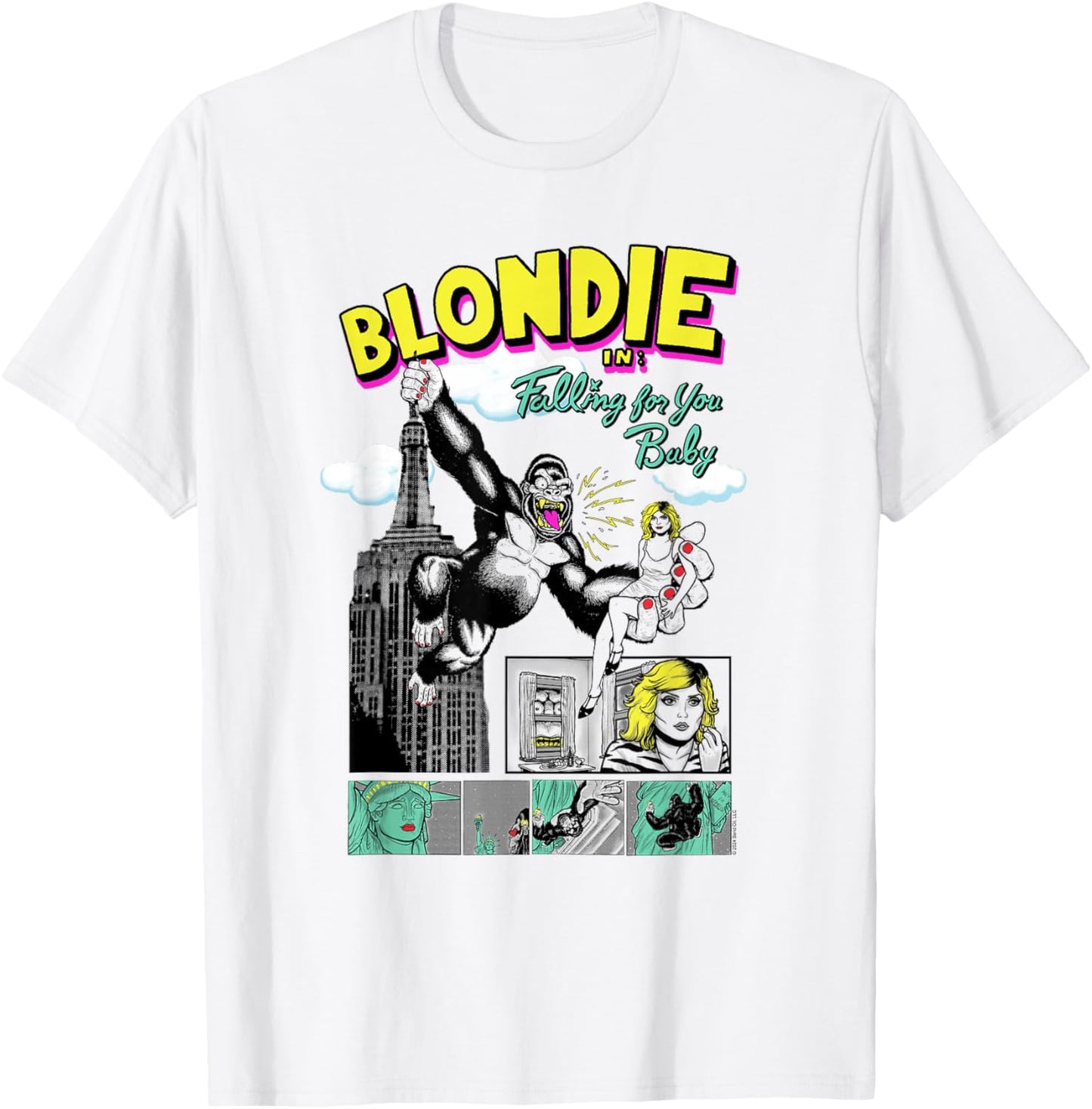Blondie Retro Giant Ape Comic Vintage Band T-Shirt - T-Shirt | White