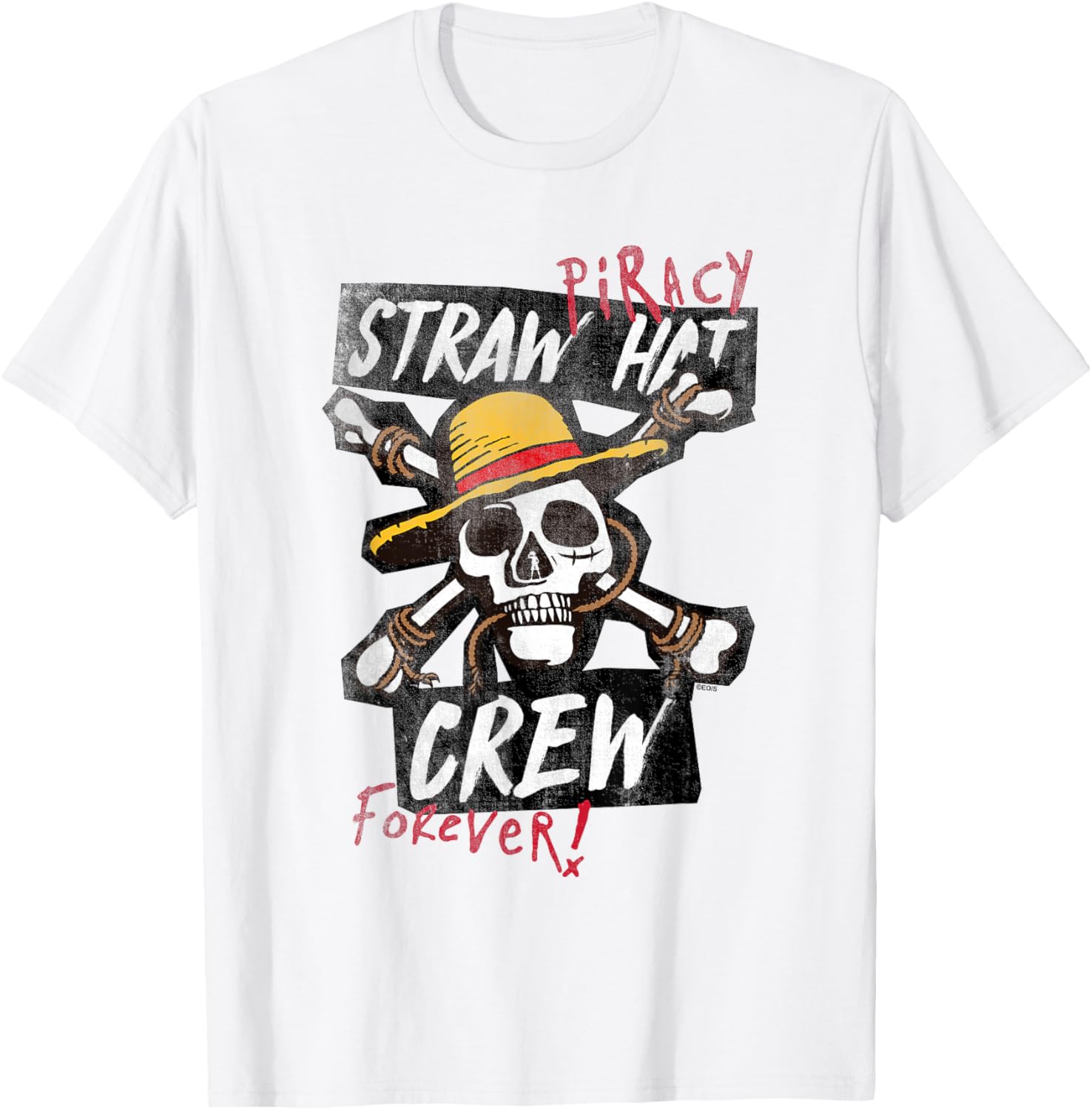 One Piece Straw Hat Crew T-Shirt - T-Shirt | White