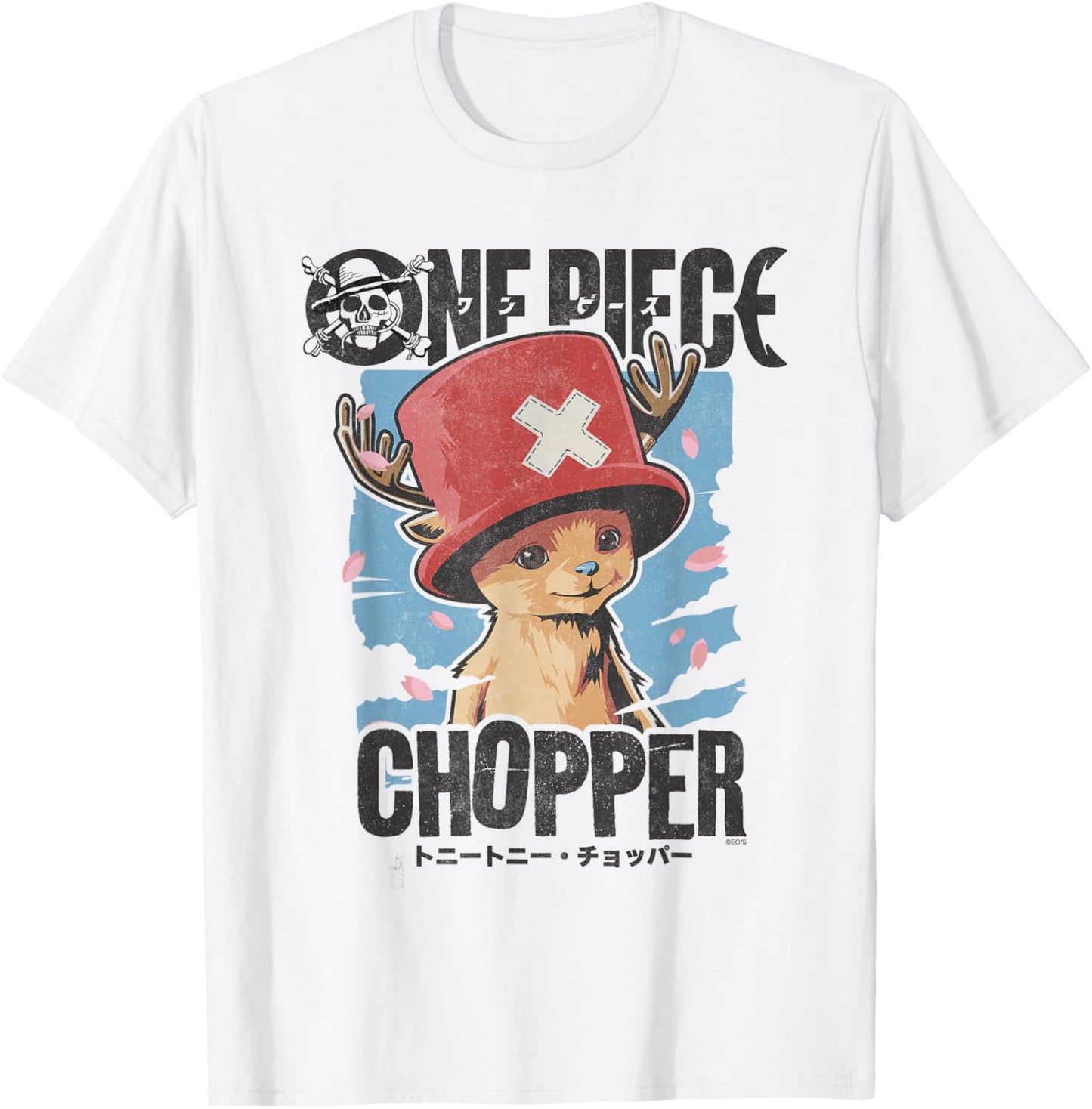 One Piece Chopper Portrait Offiziell lizenziert T-Shirt - T-Shirt | White