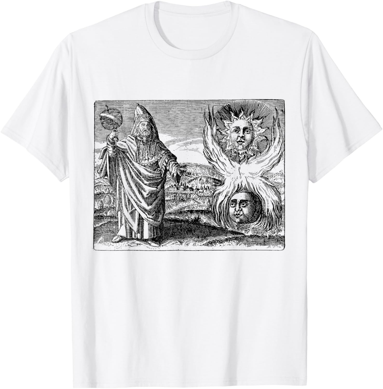 Hermeticism Trismegistus as Above so Below Hermetic T-Shirt - T-Shirt | White