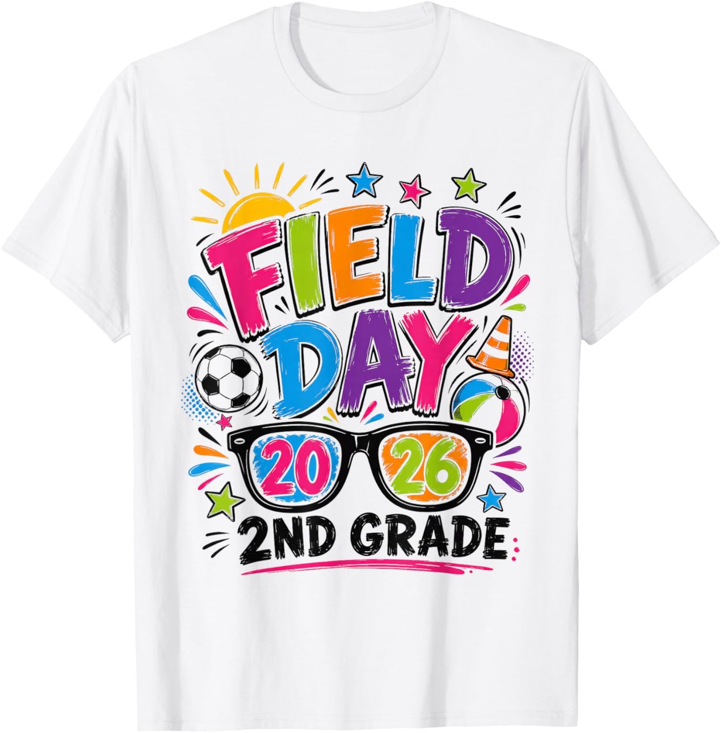 Field Day 2nd Grade Field Day Fun Day Teacher Student T-Shirt - T-Shirt | White