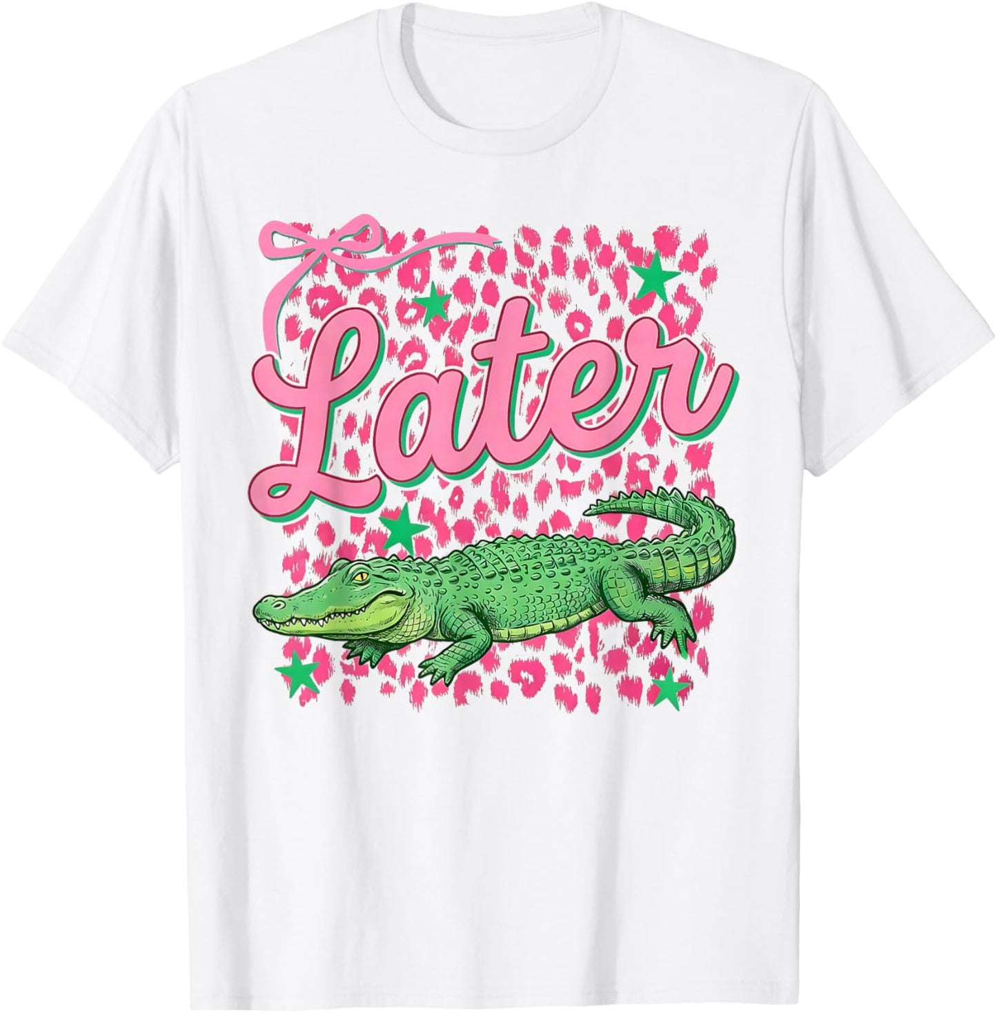 Funny Later Gator Sarcastic Saying Vintage Later Alligator T-Shirt - T-Shirt | White