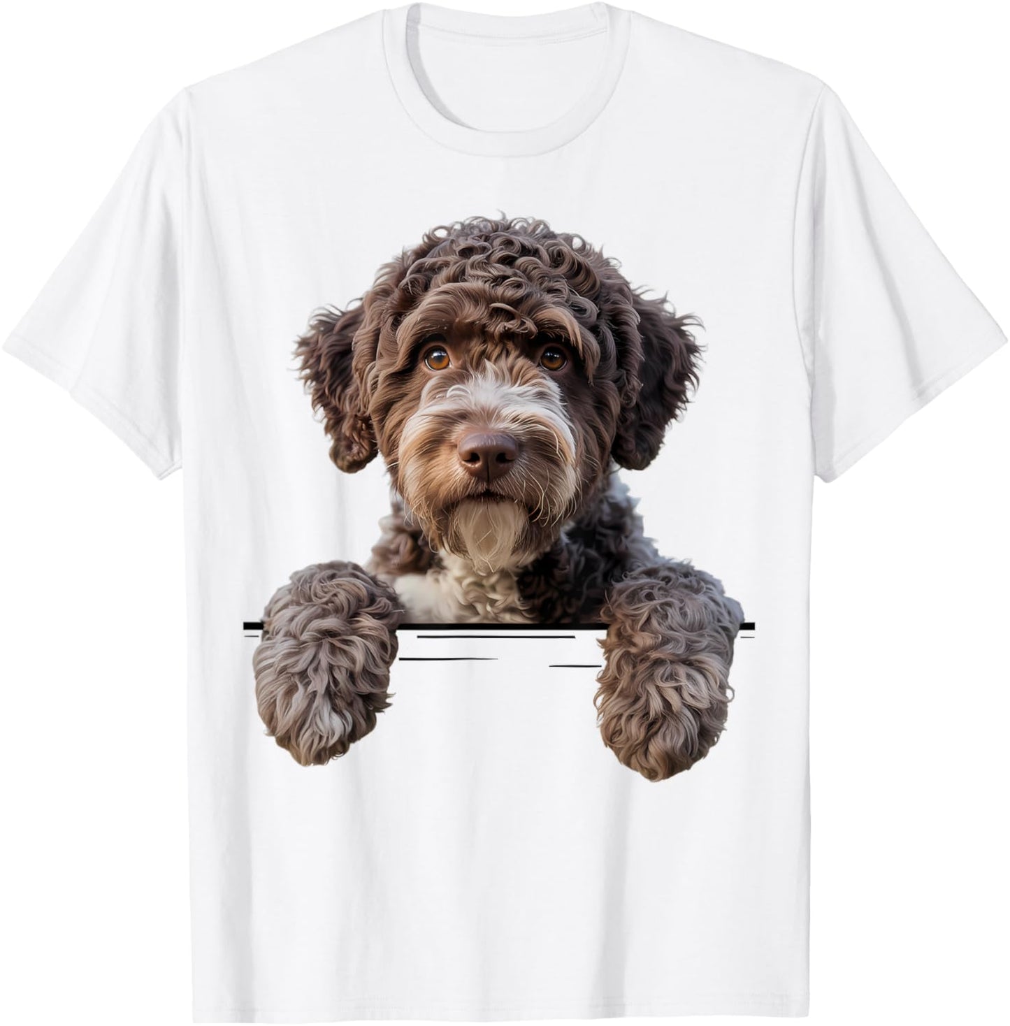Lagotto Romagnolo Dog Italian Truffle T-Shirt - T-Shirt | White