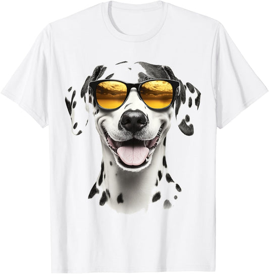 Dalmatian Dog Motif Pet Illustration Dalmatian Men Women Kids T-Shirt - T-Shirt | White