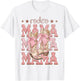 Rodeo Mama Pink Boots Coquette Cow-Girl Birthday Party T-Shirt - T-Shirt | White