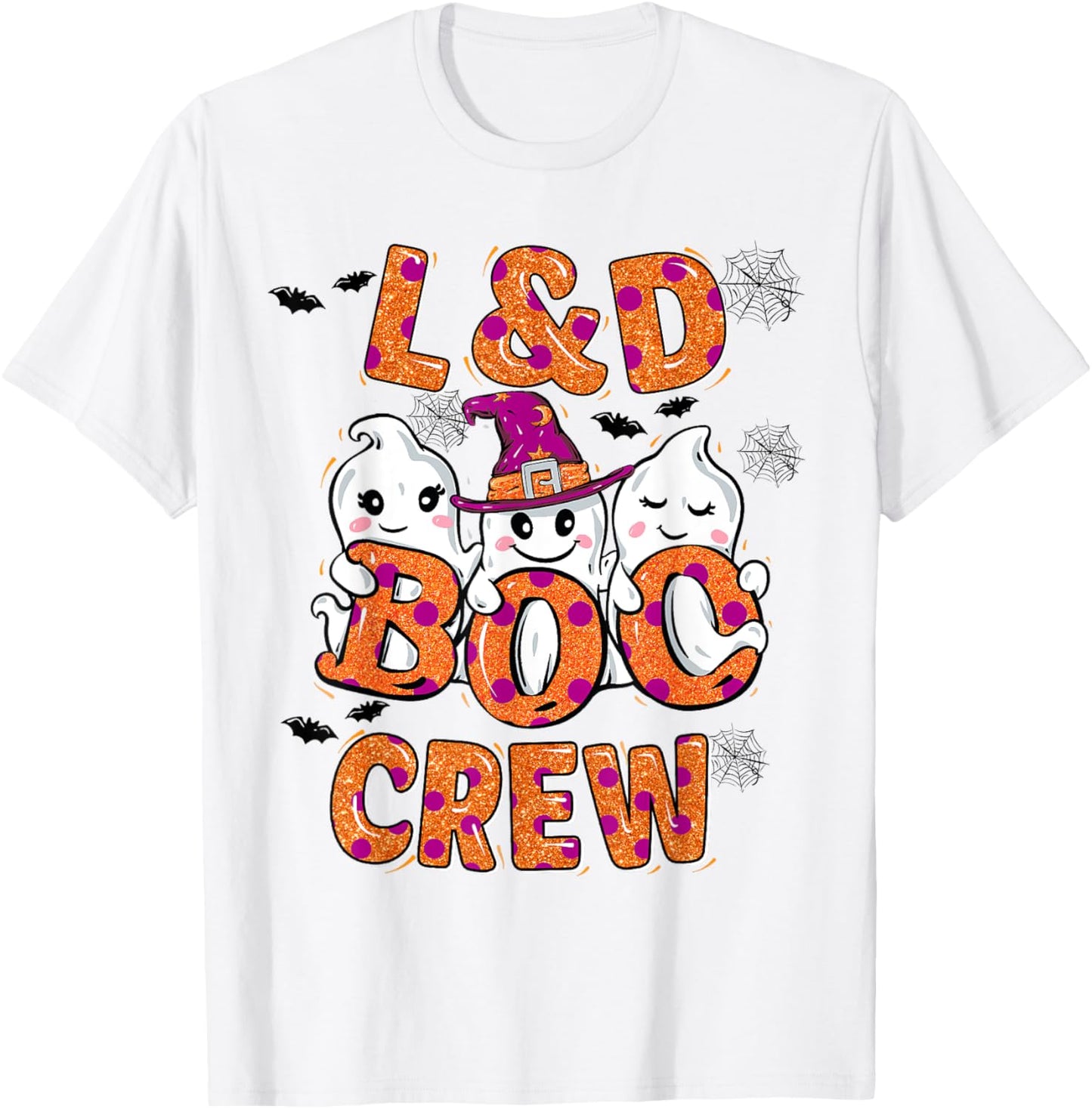 L&D Boo Crew Halloween matching shirts Labor & Delivery nurs T-Shirt - T-Shirt | White
