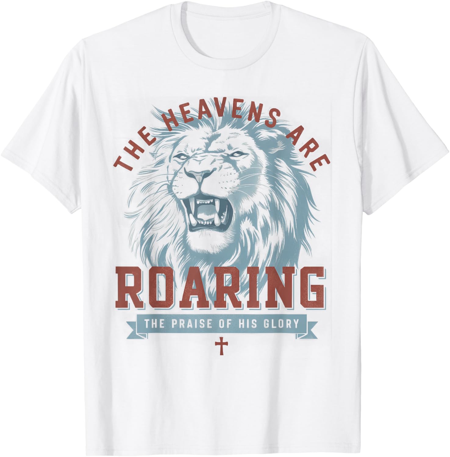 Boho Christian The Heavens Are Roaring Bible Verse Faith T-Shirt - T-Shirt | White