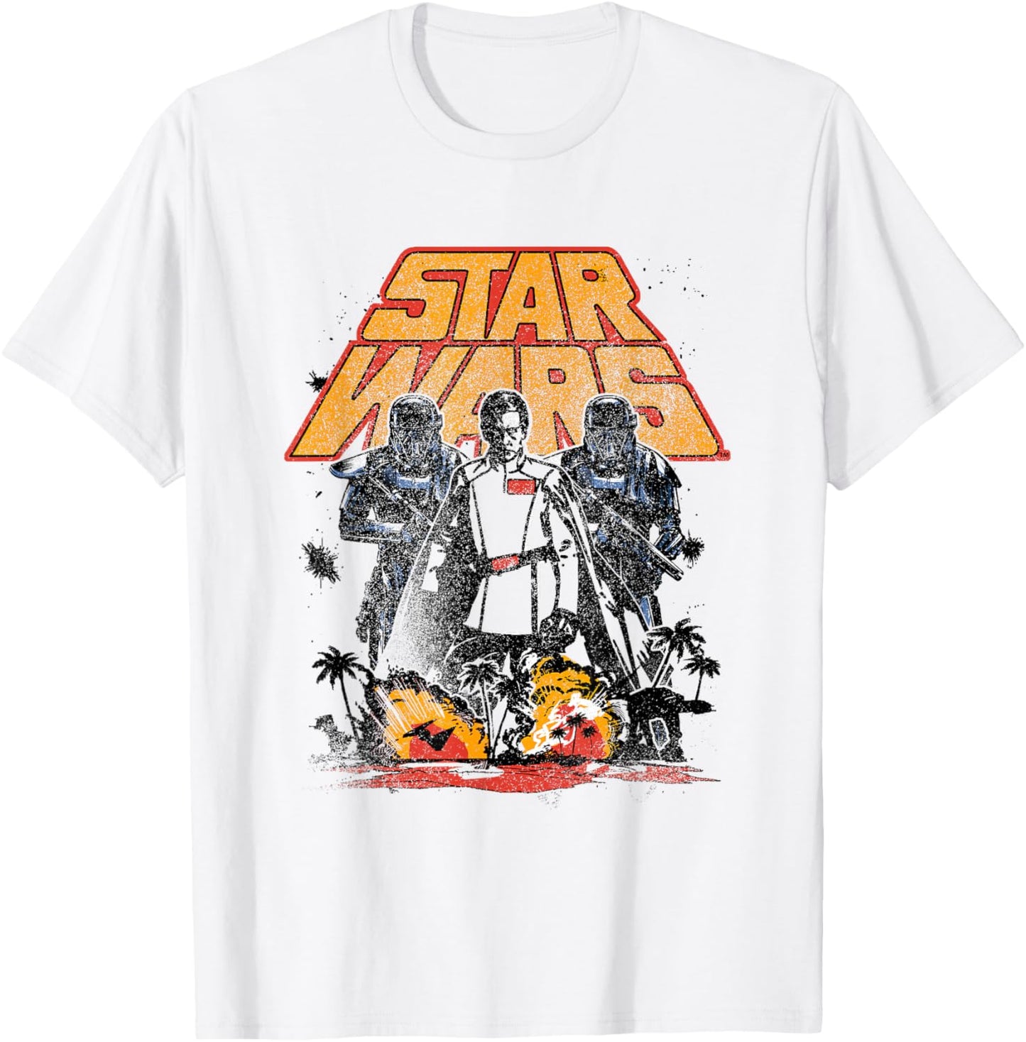 Star Wars Rogue One Orson Krennic Island Distressed T-Shirt - T-Shirt | White