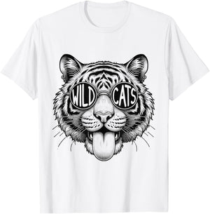 Wildcats School Sports Fan Team Spirit Back To school T-Shirt - T-Shirt | White
