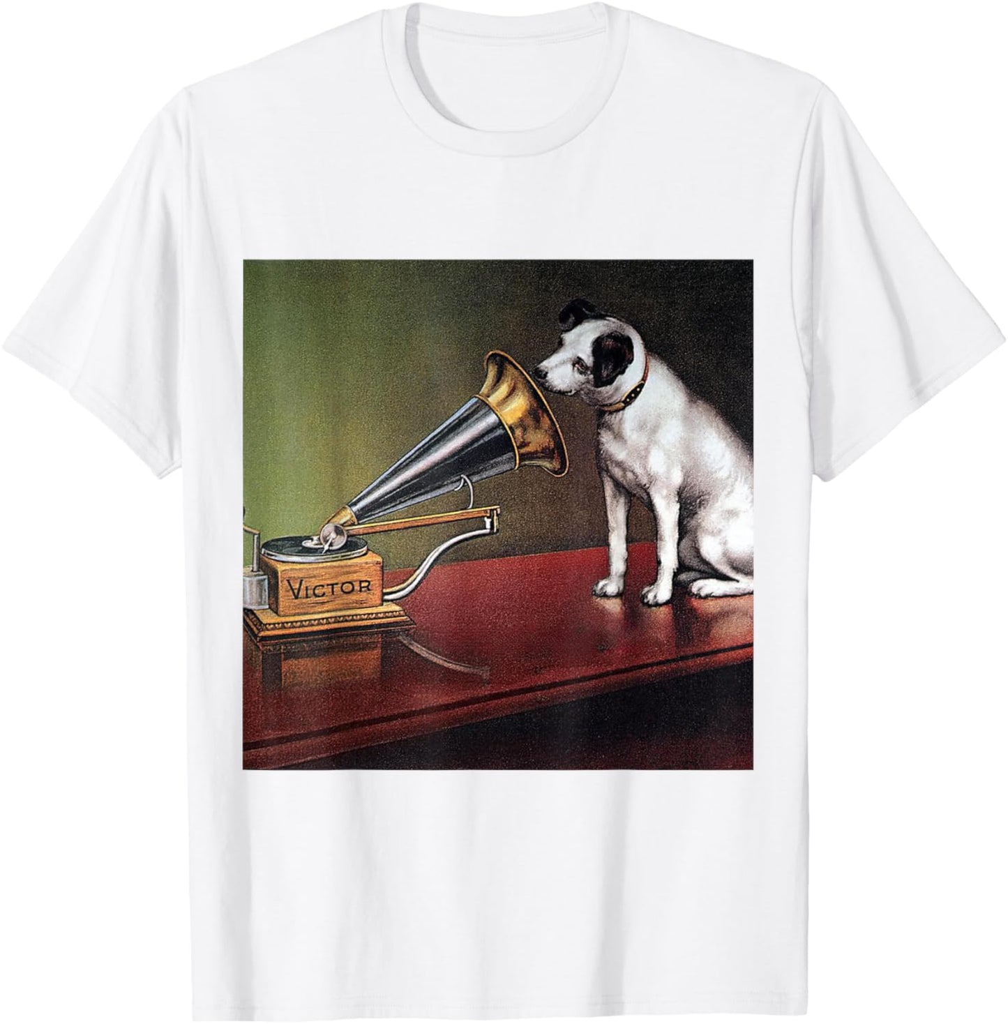 His Master's Voice RCA Victor Nipper Dog T-Shirt - T-Shirt | White
